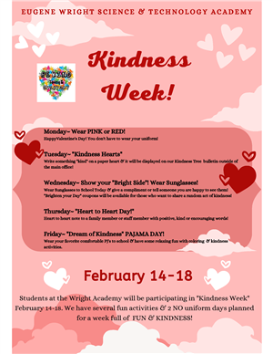 WSTA Kindness Week Flyer - English
